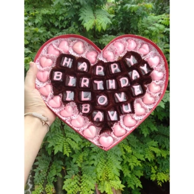 Socola handmade khắc chữ theo yêu cầu, quà tặng ngọt ngào, giá ưu đãi 110k 2