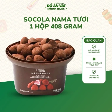Socola Nama Tươi 1 Hộp 408g – 80 Viên Nhỏ Xinh, Siêu Chất Lượng, Giá 79.000₫