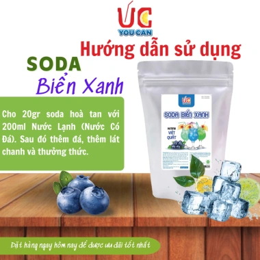 Soda Biển Xanh 500gr YouCan - Pha 25 cốc, không cần siro, không cần gas, vị thơm ngon 6 Soda Biển Xanh 500gr YouCan - Pha 25 cốc, không cần siro, không cần gas, vị thơm ngon 6