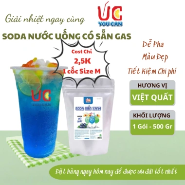 Soda Biển Xanh 500gr YouCan - Pha 25 cốc, không cần siro, không cần gas, vị thơm ngon 7 Soda Biển Xanh 500gr YouCan - Pha 25 cốc, không cần siro, không cần gas, vị thơm ngon 7