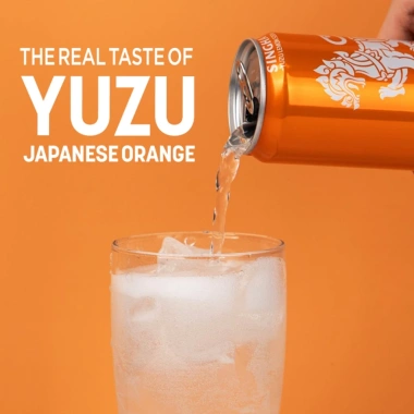 Soda Chanh Yuzu Singha 330ml - Nước giải khát có gas hương chanh tươi, giảm giá 89.000₫ (giá gốc 114.810₫)