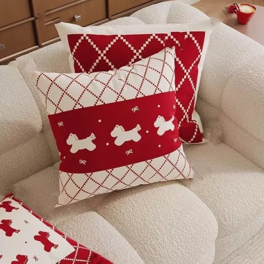 Sofa màu đỏ, vỏ gối tháo rời giặt được, tựa lưng ngựa, giảm giá 45.401 VND