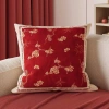 Sofa phòng khách 2.026 phong cách Trung Quốc, gối ném đỏ lễ hội, vỏ đệm lưng 4