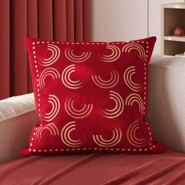 Sofa phòng khách 2.026 phong cách Trung Quốc, gối ném đỏ lễ hội, vỏ đệm lưng 9 Sofa phòng khách 2.026 phong cách Trung Quốc, gối ném đỏ lễ hội, vỏ đệm lưng 9