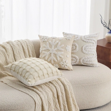 Sofa phòng khách sang trọng, vỏ gối nhẹ, khăn thêu kem, đệm gối lông cừu - 176.419đ 2 Sofa phòng khách sang trọng, vỏ gối nhẹ, khăn thêu kem, đệm gối lông cừu - 176.419đ 2