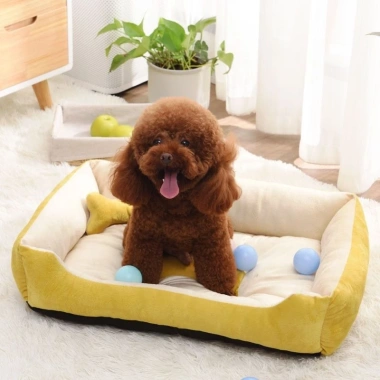Sofa Thú Cưng Tổ Siêu Mềm Ngắn Lông Tơ, Vải Chống Dính, Giặt 4 Mùa, Đa Năng Mèo & Chó Lớn