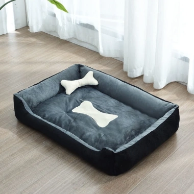 Sofa Thú Cưng Tổ Siêu Mềm Ngắn Lông Tơ, Vải Chống Dính, Giặt 4 Mùa, Đa Năng Mèo & Chó Lớn