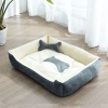 Sofa Thú Cưng Tổ Siêu Mềm Ngắn Lông Tơ, Vải Chống Dính, Giặt 4 Mùa, Đa Năng Mèo & Chó Lớn 9