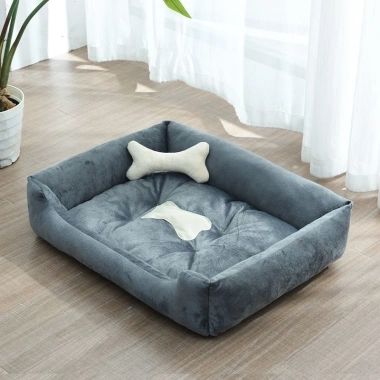 Sofa Thú Cưng Tổ Siêu Mềm Ngắn Lông Tơ, Vải Chống Dính, Giặt 4 Mùa, Đa Năng Mèo & Chó Lớn