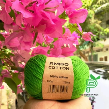 Sợi Amigo Craft Yarn VN 100% Cotton cuộn 100gr - Giá chỉ 48.400 đồng, giảm tới 21%, mềm mịn, thích hợp thêu và dệt 4 Sợi Amigo Craft Yarn VN 100% Cotton cuộn 100gr - Giá chỉ 48.400 đồng, giảm tới 21%, mềm mịn, thích hợp thêu và dệt 4