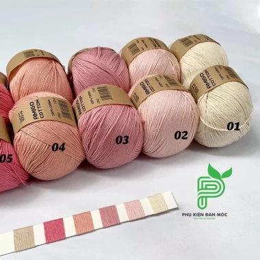 Sợi Amigo Craft Yarn VN 100% Cotton cuộn 100gr - Giá chỉ 48.400 đồng, giảm tới 21%, mềm mịn, thích hợp thêu và dệt 5 Sợi Amigo Craft Yarn VN 100% Cotton cuộn 100gr - Giá chỉ 48.400 đồng, giảm tới 21%, mềm mịn, thích hợp thêu và dệt 5