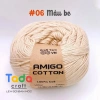 Sợi Amigo Craft Yarn VN 100% Cotton cuộn 100gr - Giá chỉ 48.400 đồng, giảm tới 21%, mềm mịn, thích hợp thêu và dệt 14
