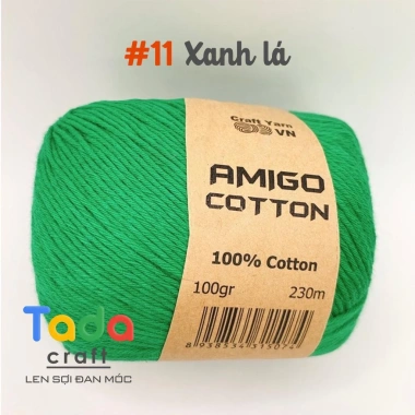 Sợi Amigo Craft Yarn VN 100% Cotton cuộn 100gr - Giá chỉ 48.400 đồng, giảm tới 21%, mềm mịn, thích hợp thêu và dệt 19 Sợi Amigo Craft Yarn VN 100% Cotton cuộn 100gr - Giá chỉ 48.400 đồng, giảm tới 21%, mềm mịn, thích hợp thêu và dệt 19