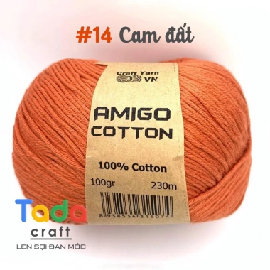 Sợi Amigo Craft Yarn VN 100% Cotton cuộn 100gr - Giá chỉ 48.400 đồng, giảm tới 21%, mềm mịn, thích hợp thêu và dệt 22 Sợi Amigo Craft Yarn VN 100% Cotton cuộn 100gr - Giá chỉ 48.400 đồng, giảm tới 21%, mềm mịn, thích hợp thêu và dệt 22