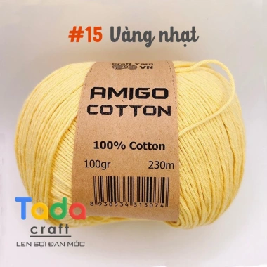 Sợi Amigo Craft Yarn VN 100% Cotton cuộn 100gr - Giá chỉ 48.400 đồng, giảm tới 21%, mềm mịn, thích hợp thêu và dệt 23 Sợi Amigo Craft Yarn VN 100% Cotton cuộn 100gr - Giá chỉ 48.400 đồng, giảm tới 21%, mềm mịn, thích hợp thêu và dệt 23