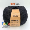 Sợi Amigo Craft Yarn VN 100% Cotton cuộn 100gr - Giá chỉ 48.400 đồng, giảm tới 21%, mềm mịn, thích hợp thêu và dệt 28