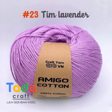 Sợi Amigo Craft Yarn VN 100% Cotton cuộn 100gr - Giá chỉ 48.400 đồng, giảm tới 21%, mềm mịn, thích hợp thêu và dệt 31 Sợi Amigo Craft Yarn VN 100% Cotton cuộn 100gr - Giá chỉ 48.400 đồng, giảm tới 21%, mềm mịn, thích hợp thêu và dệt 31