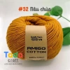 Sợi Amigo Craft Yarn VN 100% Cotton cuộn 100gr - Giá chỉ 48.400 đồng, giảm tới 21%, mềm mịn, thích hợp thêu và dệt 40