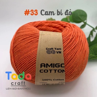 Sợi Amigo Craft Yarn VN 100% Cotton cuộn 100gr - Giá chỉ 48.400 đồng, giảm tới 21%, mềm mịn, thích hợp thêu và dệt 41 Sợi Amigo Craft Yarn VN 100% Cotton cuộn 100gr - Giá chỉ 48.400 đồng, giảm tới 21%, mềm mịn, thích hợp thêu và dệt 41