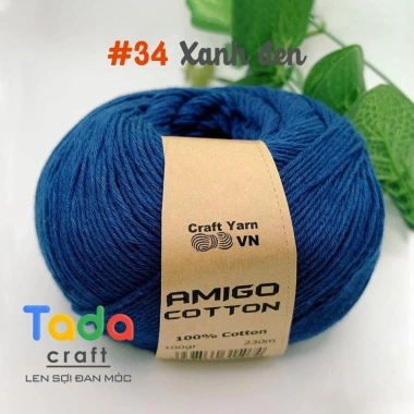 Sợi Amigo Craft Yarn VN 100% Cotton cuộn 100gr - Giá chỉ 48.400 đồng, giảm tới 21%, mềm mịn, thích hợp thêu và dệt 42 Sợi Amigo Craft Yarn VN 100% Cotton cuộn 100gr - Giá chỉ 48.400 đồng, giảm tới 21%, mềm mịn, thích hợp thêu và dệt 42