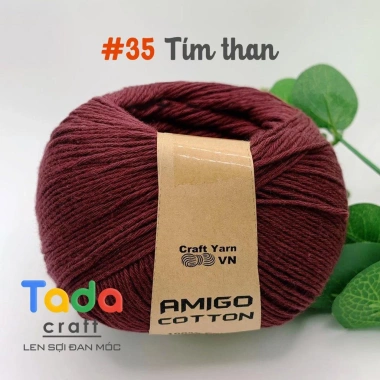 Sợi Amigo Craft Yarn VN 100% Cotton cuộn 100gr - Giá chỉ 48.400 đồng, giảm tới 21%, mềm mịn, thích hợp thêu và dệt 43 Sợi Amigo Craft Yarn VN 100% Cotton cuộn 100gr - Giá chỉ 48.400 đồng, giảm tới 21%, mềm mịn, thích hợp thêu và dệt 43