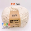 Sợi Amigo Craft Yarn VN 100% Cotton cuộn 100gr - Giá chỉ 48.400 đồng, giảm tới 21%, mềm mịn, thích hợp thêu và dệt 45