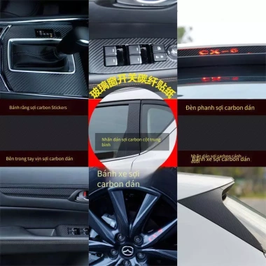 Sợi Carbon 3D Dán Thương Hiệu Mới cho Mazda CX‑5 2.017‑2.026 – Đặc Biệt, Dẫn Điện, Tăng Thông Gió, Giá Ưu Đãi 107.999₫