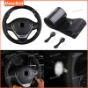 Sợi Carbon Bọc Vô Lăng Ô Tô 36-38CM DIY Khâu Tay Da PU Bảo Vệ Bện Bao