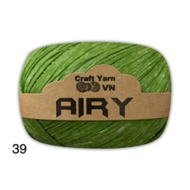 Sợi cọ giấy Airy Craft Yarn siêu nhẹ 45g - Móc túi mũ nhanh, giá 39.600 VND 43 Sợi cọ giấy Airy Craft Yarn siêu nhẹ 45g - Móc túi mũ nhanh, giá 39.600 VND 43
