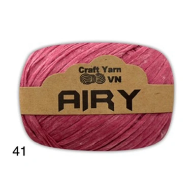 Sợi cọ giấy Airy Craft Yarn siêu nhẹ 45g - Móc túi mũ nhanh, giá 39.600 VND 45 Sợi cọ giấy Airy Craft Yarn siêu nhẹ 45g - Móc túi mũ nhanh, giá 39.600 VND 45