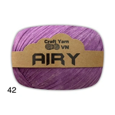 Sợi cọ giấy Airy Craft Yarn siêu nhẹ 45g - Móc túi mũ nhanh, giá 39.600 VND 46 Sợi cọ giấy Airy Craft Yarn siêu nhẹ 45g - Móc túi mũ nhanh, giá 39.600 VND 46