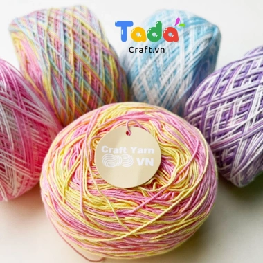 Sợi Cotton Việt Nam Bảng Màu Loang cuộn 100gr - Mềm Tự Nhiên, Giá Giảm 30.600₫ 2 Sợi Cotton Việt Nam Bảng Màu Loang cuộn 100gr - Mềm Tự Nhiên, Giá Giảm 30.600₫ 2
