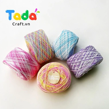 Sợi Cotton Việt Nam Bảng Màu Loang cuộn 100gr - Mềm Tự Nhiên, Giá Giảm 30.600₫ 4 Sợi Cotton Việt Nam Bảng Màu Loang cuộn 100gr - Mềm Tự Nhiên, Giá Giảm 30.600₫ 4