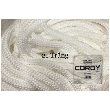 Sợi dệt 3mm Cordy Maxi Craft Yarn 330g - Móc túi xách, mũ thời trang, giảm giá 76.000₫ 15 Sợi dệt 3mm Cordy Maxi Craft Yarn 330g - Móc túi xách, mũ thời trang, giảm giá 76.000₫ 15