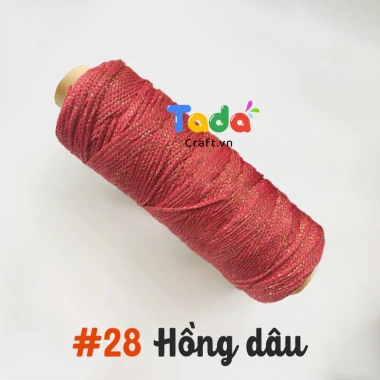 Sợi dệt kim 2mm Craft Yarn VN lõi giấy cuộn 125g - Giá ưu đãi 43.200 VNĐ 35