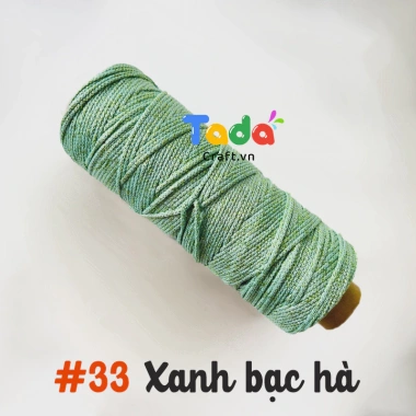 Sợi dệt kim 2mm Craft Yarn VN lõi giấy cuộn 125g - Giá ưu đãi 43.200 VNĐ 40