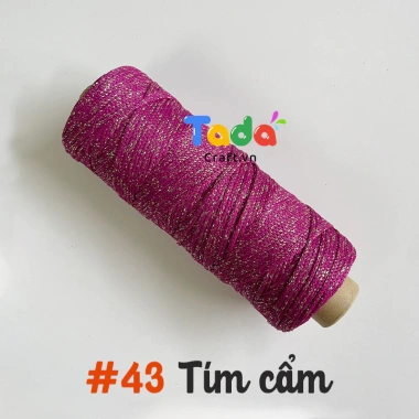 Sợi dệt kim 2mm Craft Yarn VN lõi giấy cuộn 125g - Giá ưu đãi 43.200 VNĐ 49