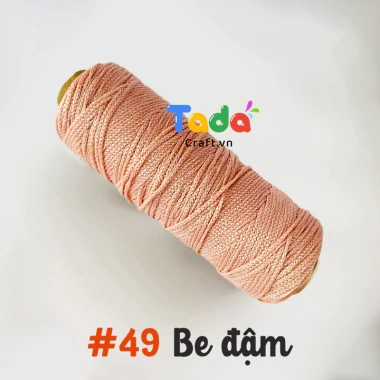Sợi dệt kim 2mm Craft Yarn VN lõi giấy cuộn 125g - Giá ưu đãi 43.200 VNĐ 55