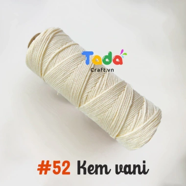 Sợi dệt kim 2mm Craft Yarn VN lõi giấy cuộn 125g - Giá ưu đãi 43.200 VNĐ 58