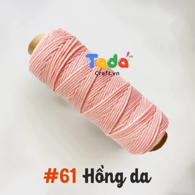 Sợi dệt kim 2mm Craft Yarn VN lõi giấy cuộn 125g - Giá ưu đãi 43.200 VNĐ 67