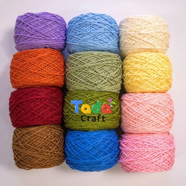 Sợi Macramé Cotton 2mm - Móc Túi và Mũ, Cuộn 200gr, Giá Ưu Đãi 48.400₫ 9
