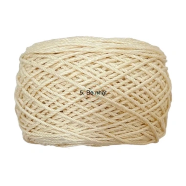 Sợi Macramé Cotton 2mm - Móc Túi và Mũ, Cuộn 200gr, Giá Ưu Đãi 48.400₫ 16