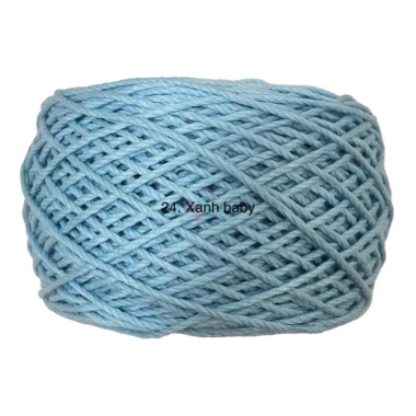 Sợi Macramé Cotton 2mm - Móc Túi và Mũ, Cuộn 200gr, Giá Ưu Đãi 48.400₫ 33