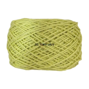 Sợi Macramé Cotton 2mm - Móc Túi và Mũ, Cuộn 200gr, Giá Ưu Đãi 48.400₫ 42