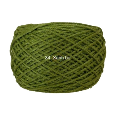 Sợi Macramé Cotton 2mm - Móc Túi và Mũ, Cuộn 200gr, Giá Ưu Đãi 48.400₫ 43
