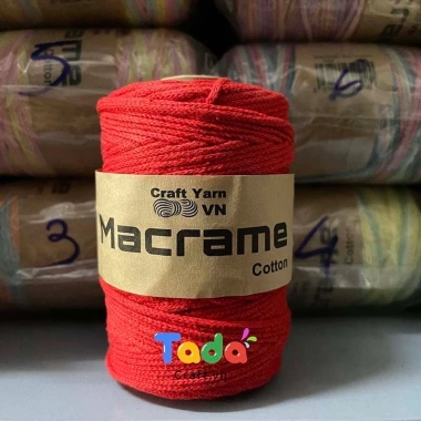 Sợi Macrame Cotton 3mm Trơn 200g – Dây Đan Thắt Macrame VN, Giá 65k 20
