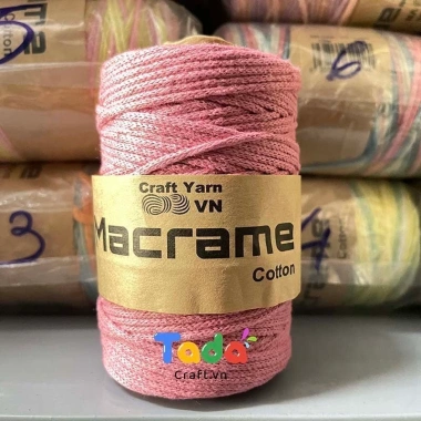 Sợi Macrame Cotton 3mm Trơn 200g – Dây Đan Thắt Macrame VN, Giá 65k 28