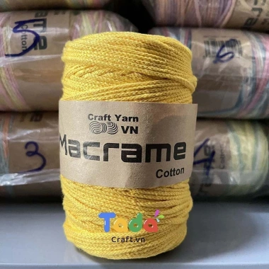 Sợi Macrame Cotton 3mm Trơn 200g – Dây Đan Thắt Macrame VN, Giá 65k 29