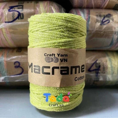 Sợi Macrame Cotton 3mm Trơn 200g – Dây Đan Thắt Macrame VN, Giá 65k 30