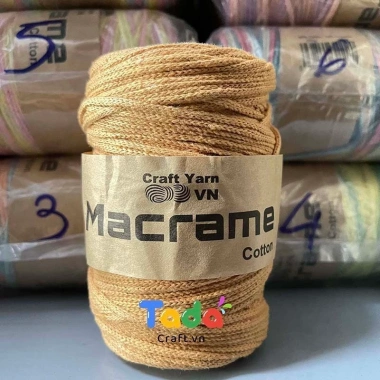 Sợi Macrame Cotton 3mm Trơn 200g – Dây Đan Thắt Macrame VN, Giá 65k 32